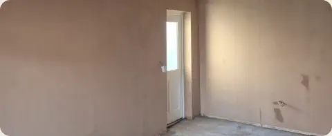Plastered wall